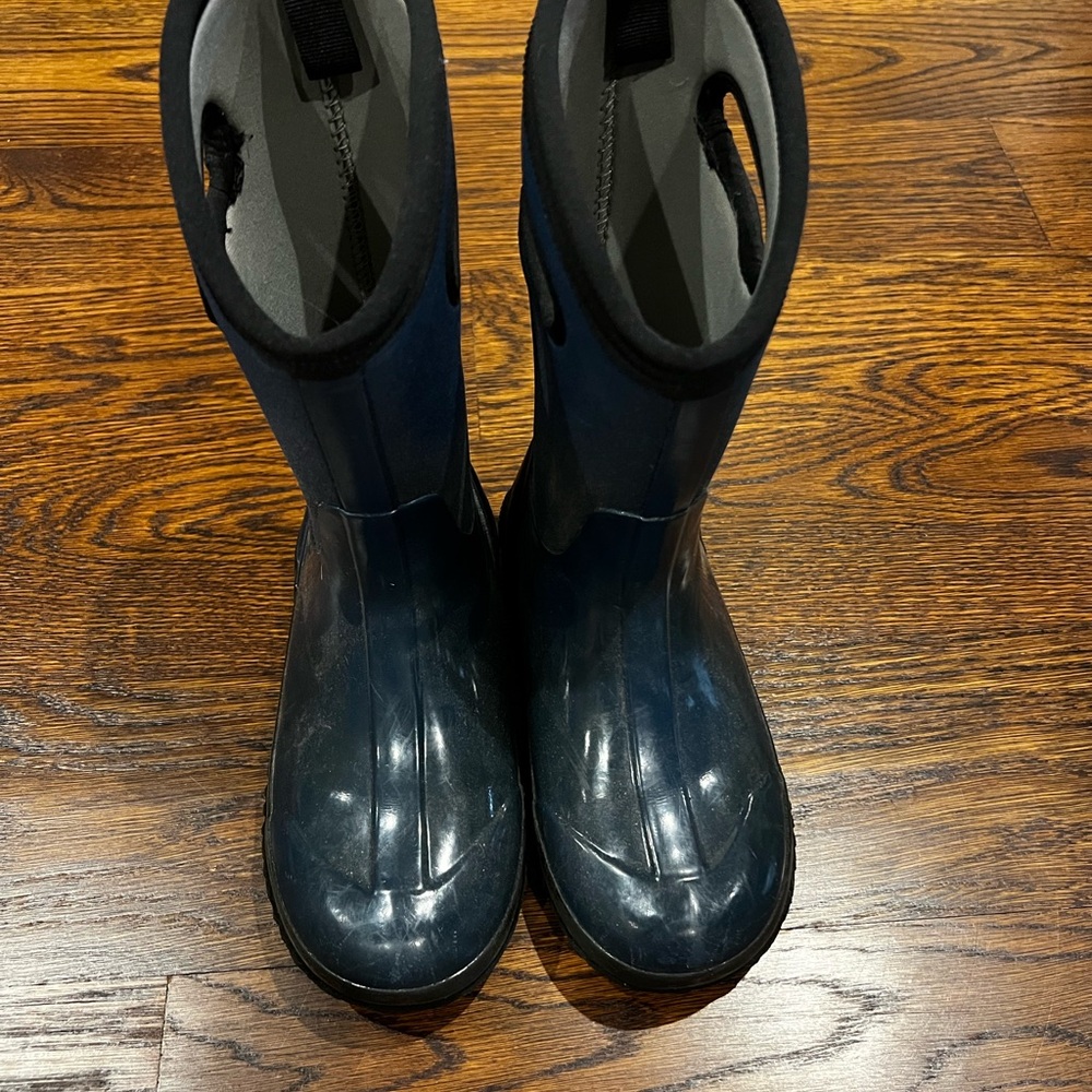 Bogs Kids Classic Neoprene Dark Blue Waterproof Snow/Rain Boots